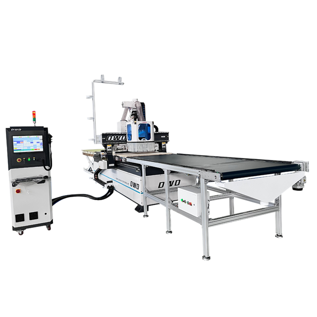 Auto flip woodworking cnc router machine for furniture production